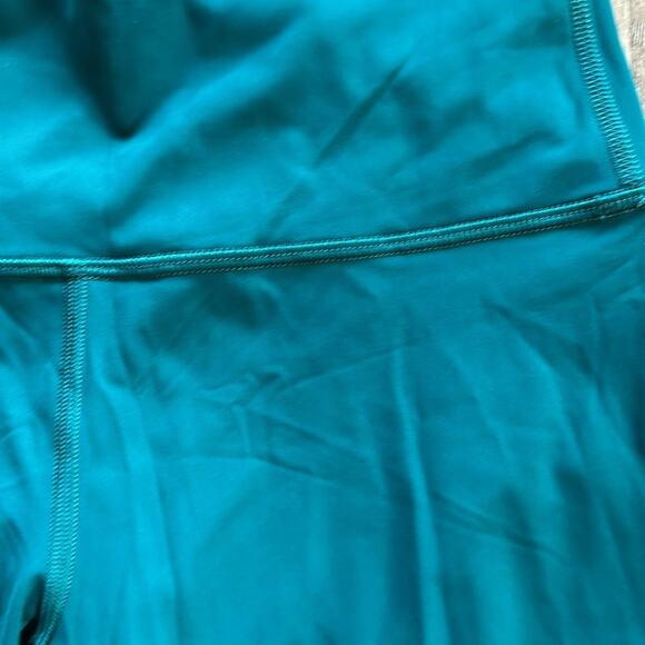Lululemon Wunder Under High Rise 25" Leggings Size 6 Emerald Green Nulux Fabric - Picture 3 of 7